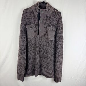 Carbon2Cobalt Sweater Mens Large Preppy Office Dad Casual Workwear Traveler